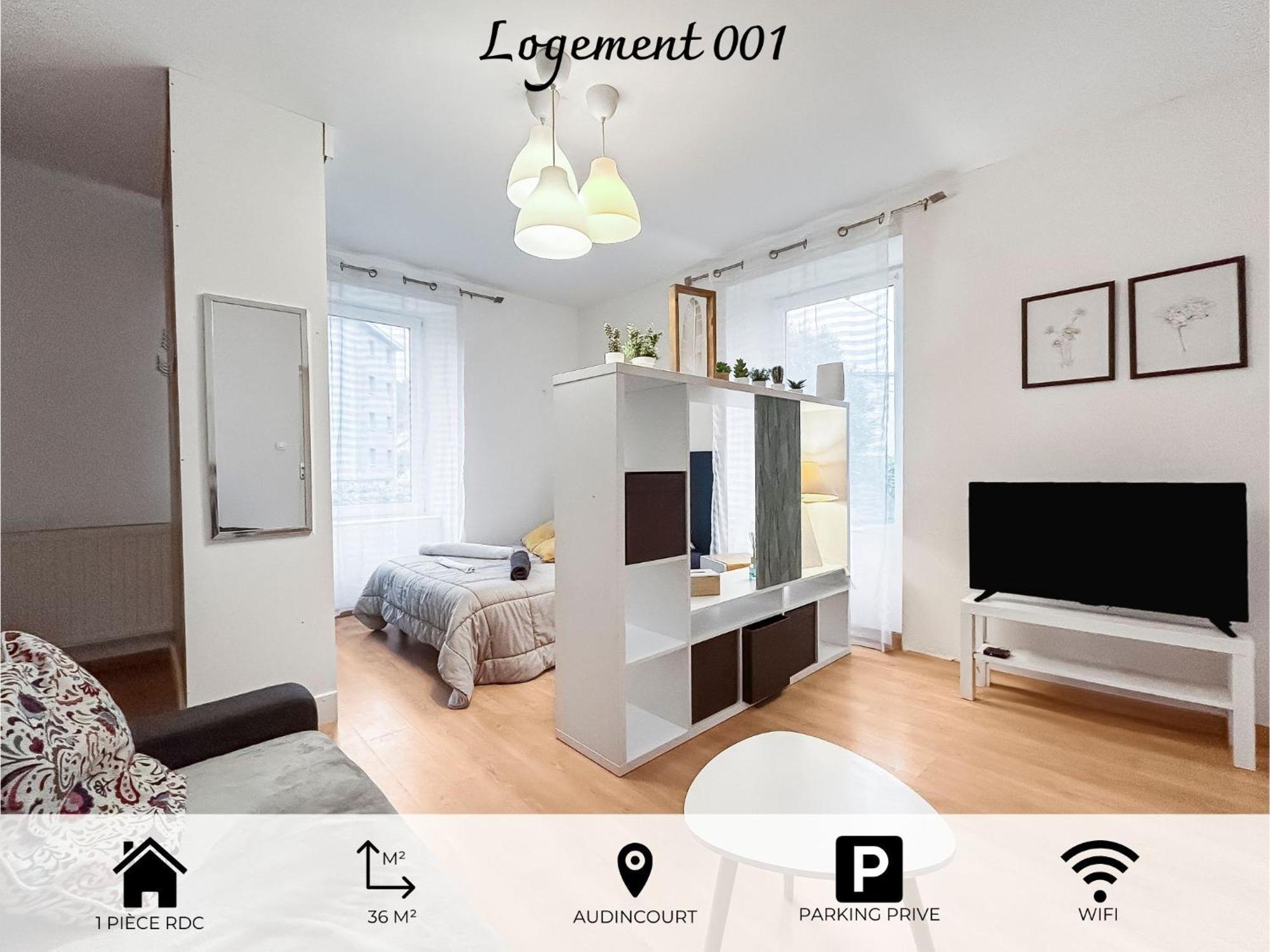 001-Studio Cosy Lumineux Wifi & Parking Apartment Audincourt Exterior photo